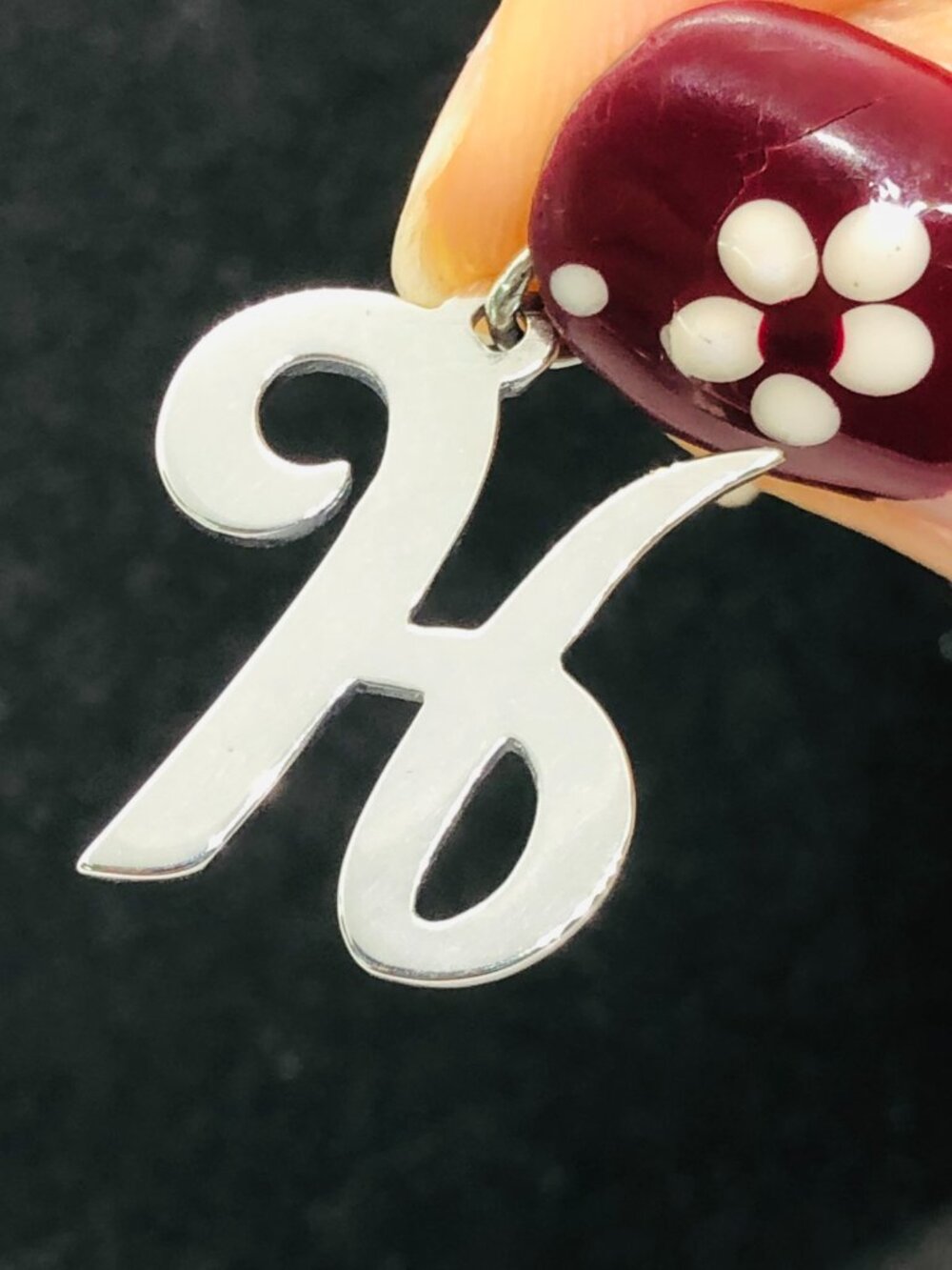 James Avery Large Script Initial H Charm